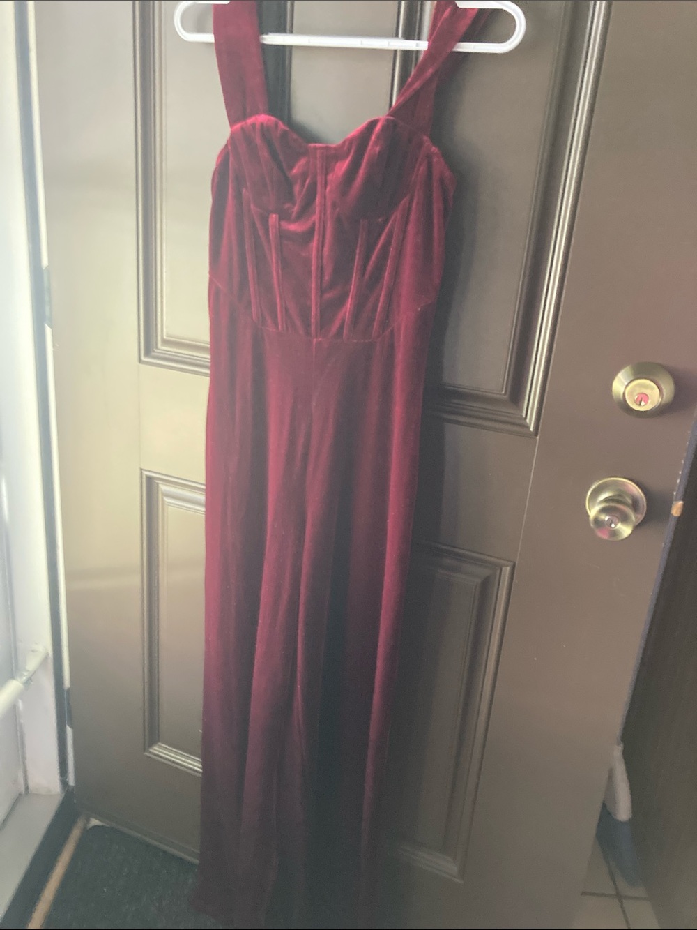 Cider velour jumpsuit one piece